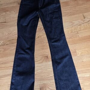 White House Black Market Dark Indigo Flare Jeans. NWOT